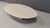 Beige Vintage Oval Travertine Coffee Table, 1970s For Sale - Image 8 of 11