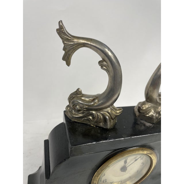 1920s Liberty Clock with Fish, 1920s For Sale - Image 5 of 14