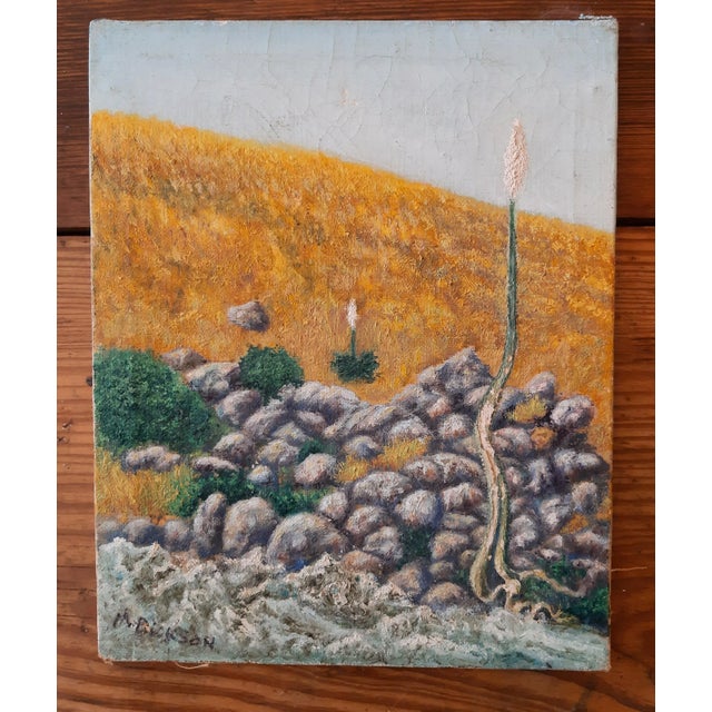 Southwest Cactus Landscape Original Painting Signed For Sale In Fayetteville, AR - Image 6 of 6