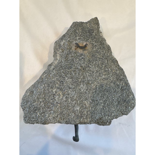 Figurative Late 20th Century Bronze Rock Climber Wall Sculpture on Natural Stone For Sale - Image 3 of 4