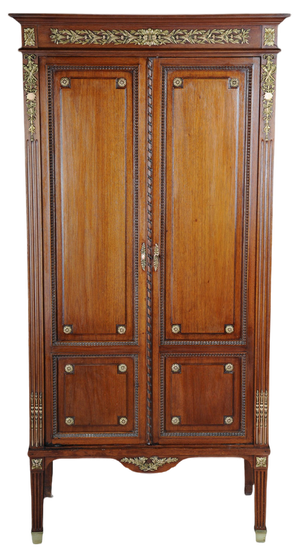 Louis XVI Mahogany Music Cabinet, 1880s