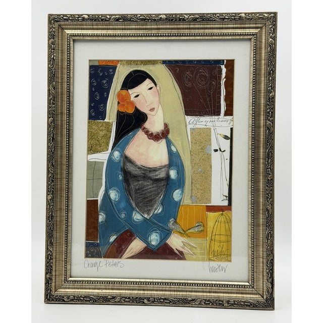 Orange Petals — Signed and Numbered Limited Edition Figurative Art Print, 40/500 For Sale - Image 4 of 18