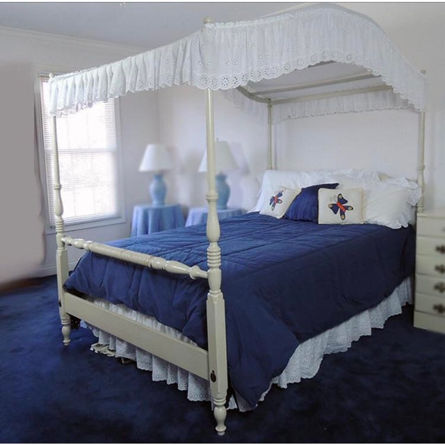 Vintage Full Size Ethan Allen Canopy Bed Chairish