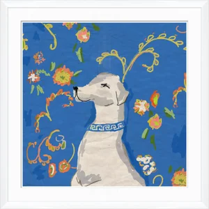 Ada, Blue By Dana Gibson, Framed Art Print
