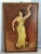 Vintage Signed Lady Dancer Oil Painting Board For Sale - Image 12 of 12