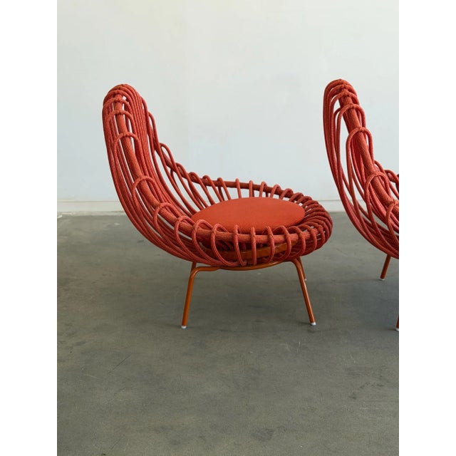 Giunco Lounge Chairs - Pair For Sale - Image 9 of 18