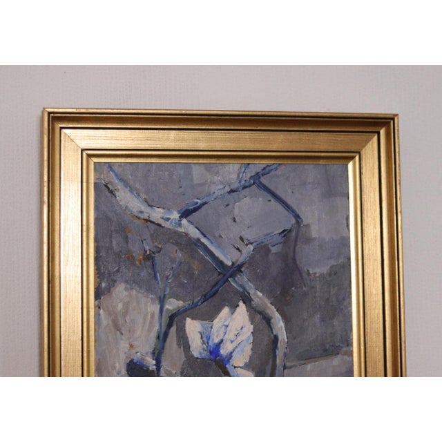 Majken Bergvin, Winter Cyclamen, 1965, Oil on Canvas, Framed For Sale - Image 9 of 18