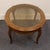 Late 20th Century Ethan Allen Chateau Normandy Solid Knotty Pine 48" Oval Coffee Table W. Beveled Amber Glass Top 17-8010 For Sale - Image 5 of 9