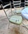 White Lee L. Woodard and Sons Iron Dining Set For Sale - Image 8 of 13