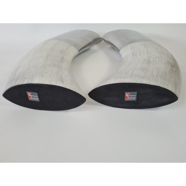 Vases in Aluminum and Ceramic from Ventura Living, 2000s, Set of 2 For Sale - Image 9 of 11