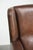 Dark Brown Sheepskin Wingback Lounge Chair For Sale - Image 13 of 14