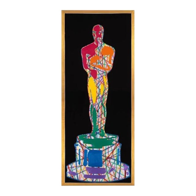 "Rainbow Oscar" Contemporary Pop Art Still Life Painting by Mauro Oliveira For Sale