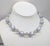 Mid-Century Modern Vintage 1950s Signed Napier Single Strand Grey Moonglow Beaded Necklace For Sale - Image 3 of 6
