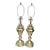 Pair of Large Late 20th Century Brass 3-Way Lamps For Sale