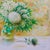 Art Nouveau Color Pencil Painting Green Bouquet Kytkov Svatoslav For Sale - Image 3 of 3