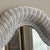 20th Century White Wicker Wall Mirror For Sale - Image 4 of 12