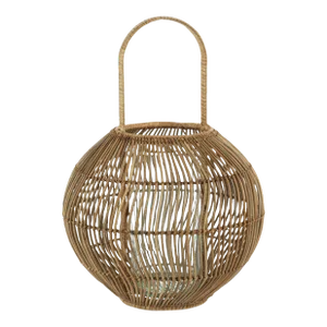 Teramo Rattan Woven Decorative Lantern, Small