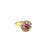 1.46 Carat Gia Certified Pink Sapphire Diamond Yellow Gold Ring, Size 7 For Sale - Image 4 of 7