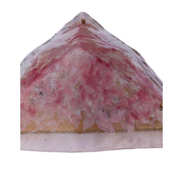 Large Triangular Murano Glass Wall Light, 1970s For Sale - Image 9 of 16
