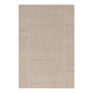 Rare Vintage Turkish Kilim in White and Beige Panel Woven Style
