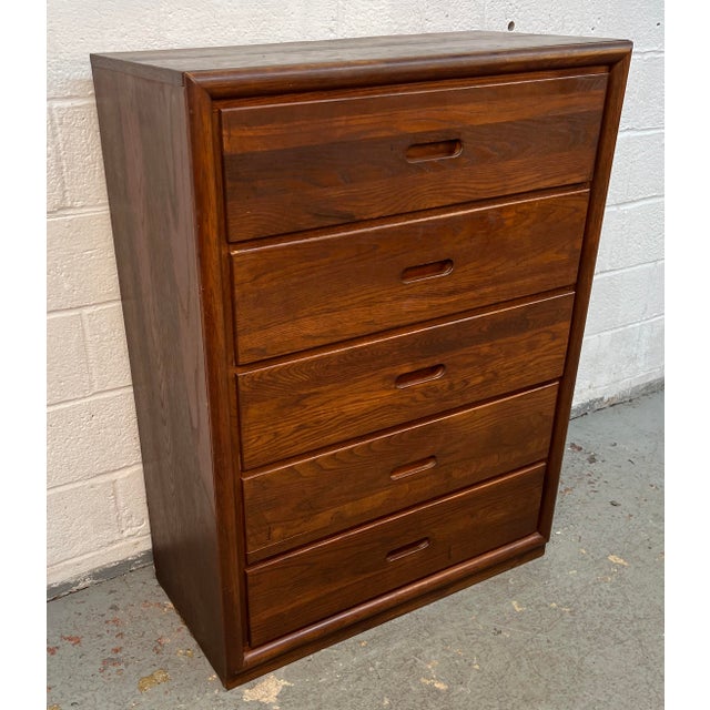 Mid 20th Century Vintage Five Drawer Dresser by Dixie For Sale - Image 5 of 16