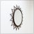 Sunburst Wall Mirror in Iron with Heart Motif, 1960s For Sale - Image 6 of 12