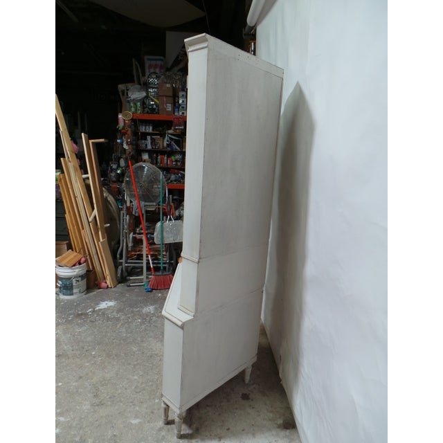 Swedish Gustavian Style 4 Door Corner Cabinet For Sale In Miami - Image 6 of 8