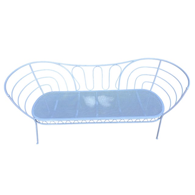 Vintage Garden Bench by Gio Ponti, 1940, in Good conditions. Designed 1920 to 1949