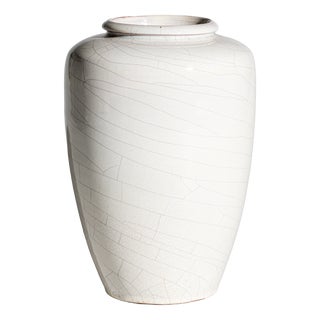 Crackle Glazed Ceramic Vase by Richard Bampi for Richard Bampi Werkstatt, 1940s-1950s For Sale