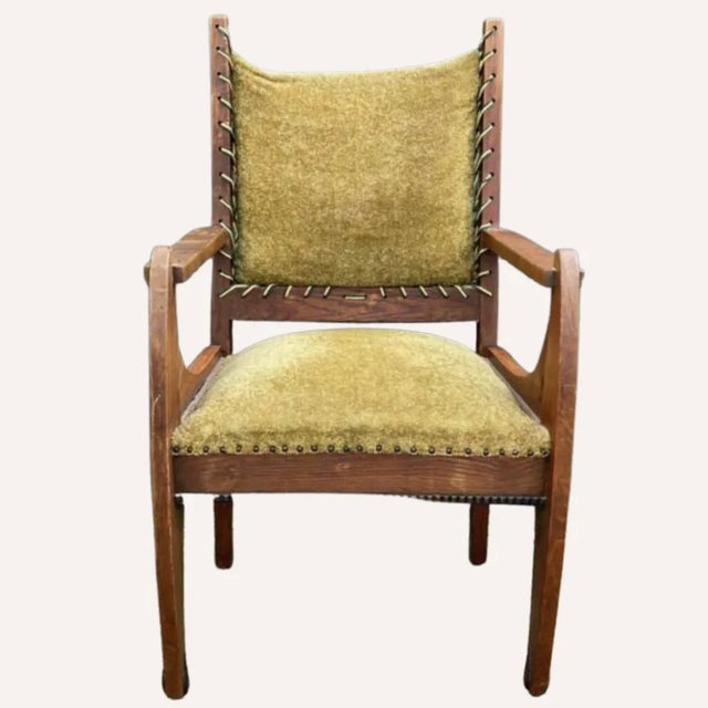 A Dutch art deco arm chair, ca 1930s. Although previously attributed to L.O.V. Oosterbeek we have left that out of the...