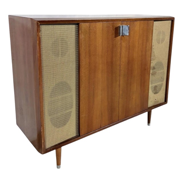 Mid-Century Modern Radiogram Cabinet in Wood from Murphy For Sale