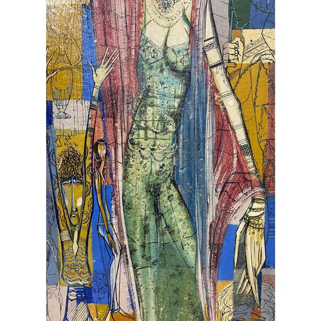 Robert Tosa Mid Century Modern Abstract Portraits C.1952 For Sale In San Francisco - Image 6 of 12