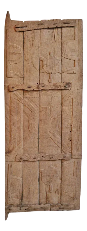 Authentic Vintage Djinge Mali Wood Door