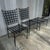 Metal Janus Et Cie Amalfi Outdoor Dining Table & 6 Chairs with White Cushions For Sale - Image 7 of 8