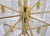 Tiered Pendant Light in Brass and Curved Glass, 1970s For Sale - Image 4 of 7