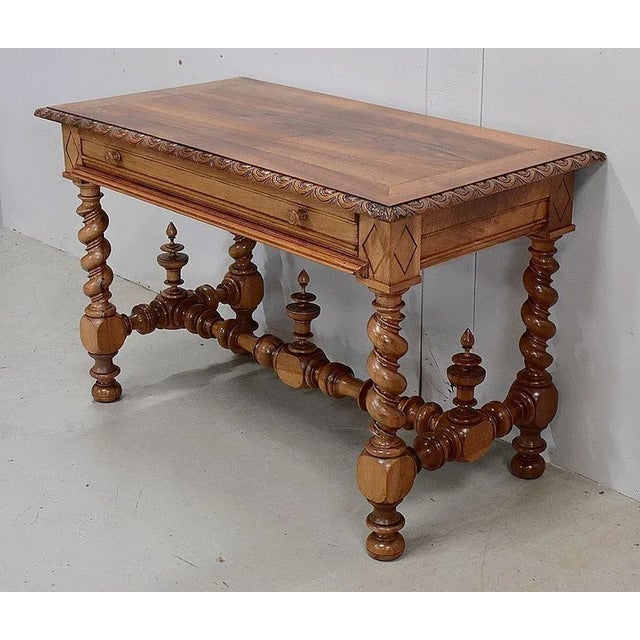 Vintage Walnut Desk For Sale - Image 3 of 18