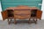 Stunning vintage / antique sideboard buffet in what appears to be walnut with geometric veneer details. Carved details on...