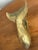Rustic Nautical Brass Whale Door Knocker For Sale - Image 4 of 8