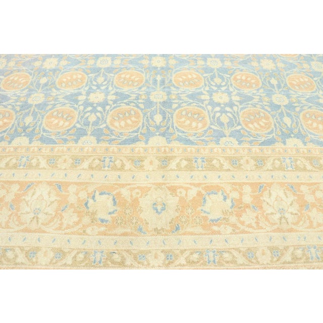 Vintage Portuguese Khotan Style Rug - 09'03 X 09'07 For Sale - Image 4 of 9