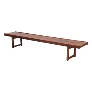 Vintage Bench in Rosewood by Torbjørn Afdal for Bruksbo, Norway, 1960s For Sale