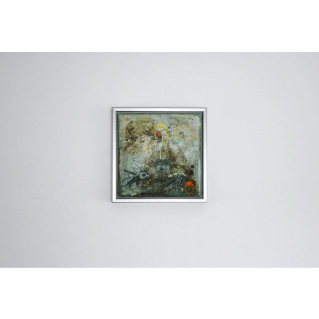 Contemporary painting, oil on canvas. "A Fairytale with birds (2)" Abstract impressionism composition by the danish artist...