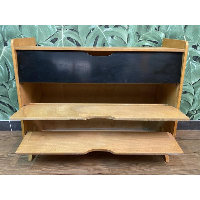 Mid-Century Modern Mid-Century German Red, Yellow and Black Formica Shoe Cabinet, 1950s For Sale - Image 3 of 18