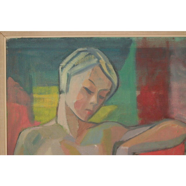 Margareta Wallin, Model, 1960s, Oil on Panel, Framed For Sale - Image 10 of 17