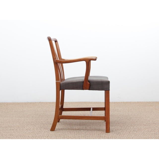 Set of Scandinavian FH43 Armchairs by Ole Wanscher for Fritz Hansen, 1943 For Sale - Image 6 of 18
