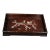 Wooden Tea Tray With Mother-of-Pearl Bird and Blossom Inlay For Sale