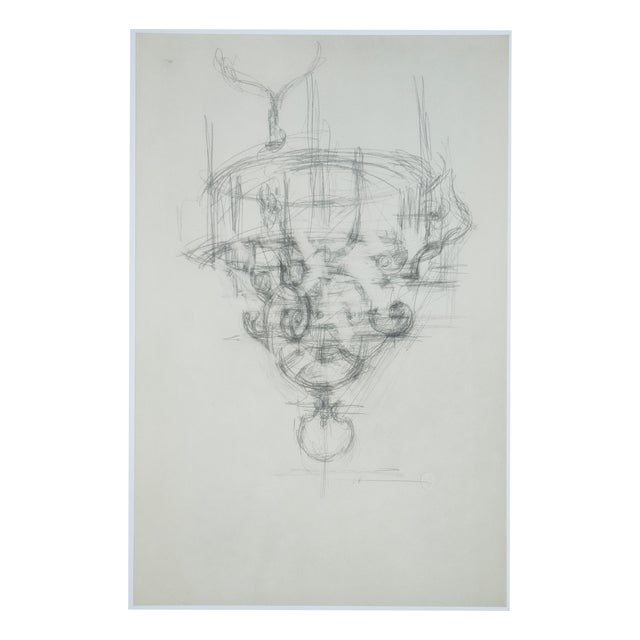 Alberto Giacometti, Chandelier, 1963, Original Lithograph For Sale