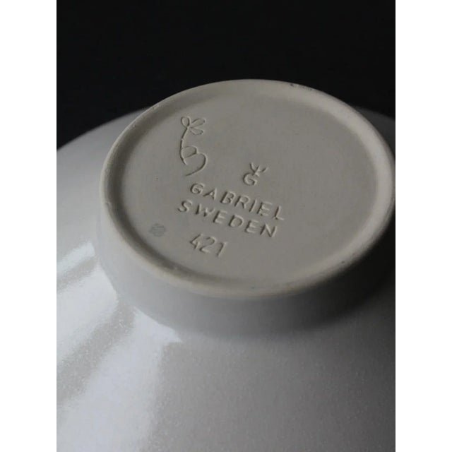 Mid-Century Modern Ceramic Decorative Bowl by Ingegärd Burmeister, 1960 For Sale - Image 3 of 7