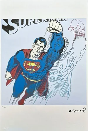 After Andy Warhol, Superman Light Blue, 1980s, Lithograph