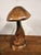 Hand-Carved Wooden Mushroom Table Lamp with Integrated Led For Sale - Image 17 of 18