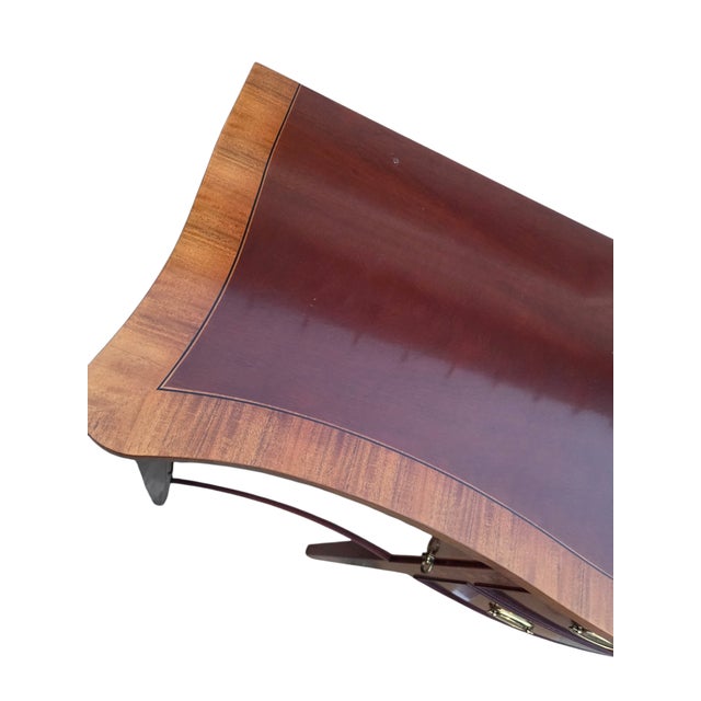 1990s Ethan Allen 18th Century Mahogany Sideboard Buffet Credenza Server Hepplewhite For Sale In Philadelphia - Image 6 of 18